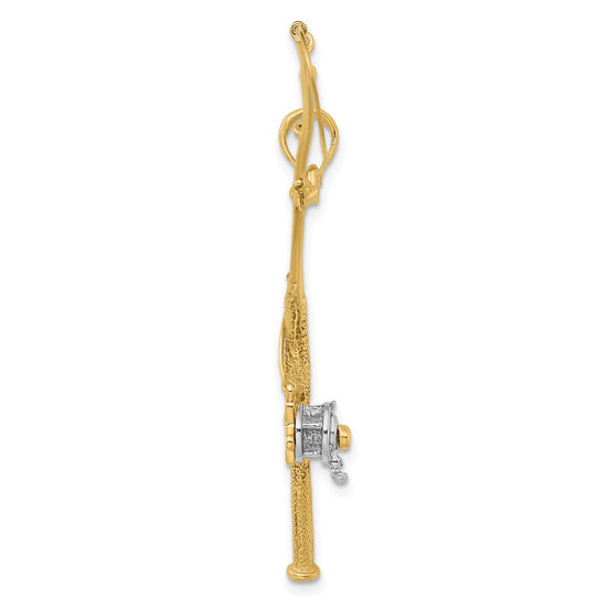 Gold Polished Fishing Pendants