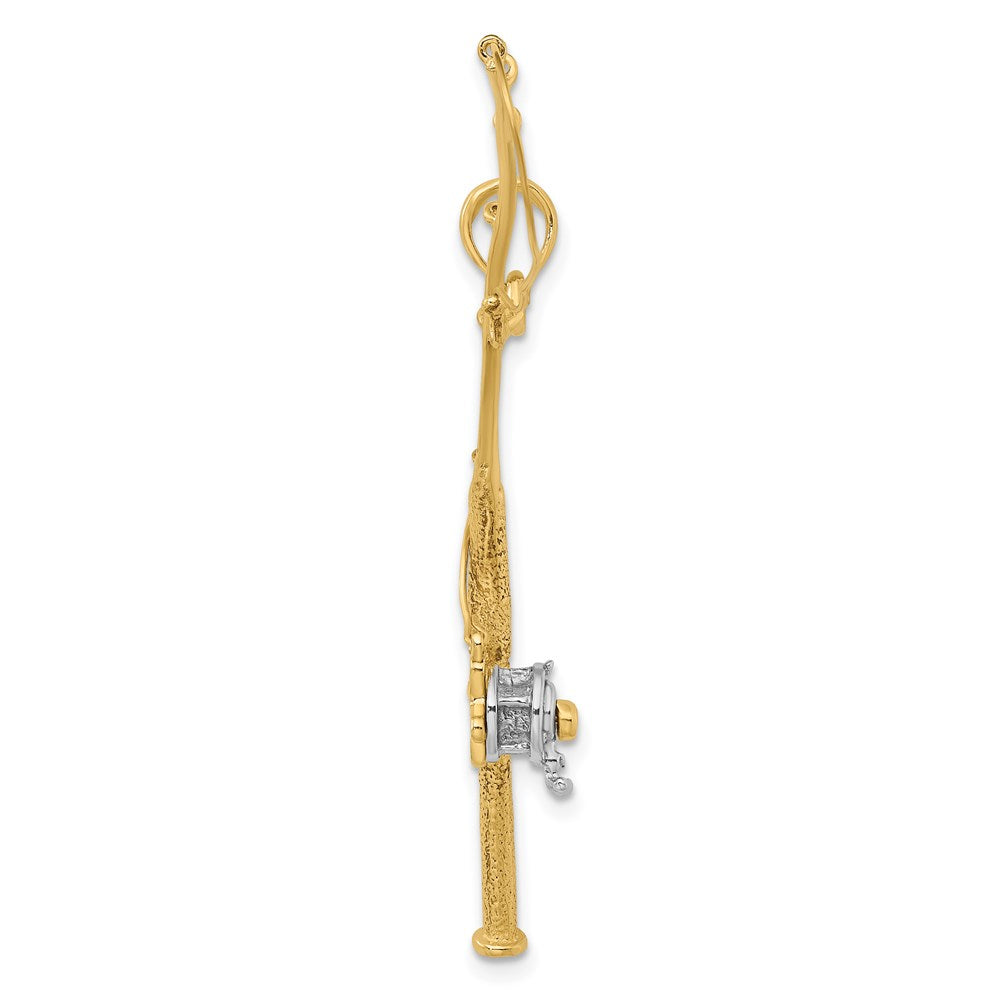 Gold Polished Fishing Pendants