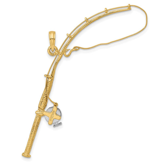 Gold Polished Fishing Pendants
