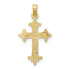 14K Two-Tone Crucifix Charm