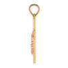 14K Two-Tone Latin Crucifix Charm