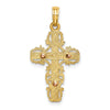 Gold Filigree Cross Pendant