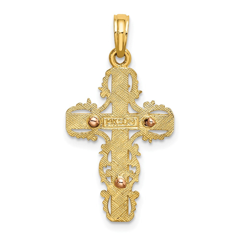 Gold Filigree Cross Pendant
