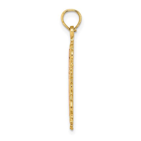 Gold Filigree Cross Pendant