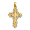 Gold Filigree Cross Pendant