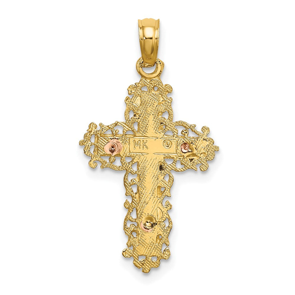 Gold Filigree Cross Pendant