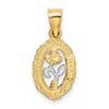 Gold Polished Flower Pendants