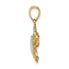 Gold Polished Crab Pendants