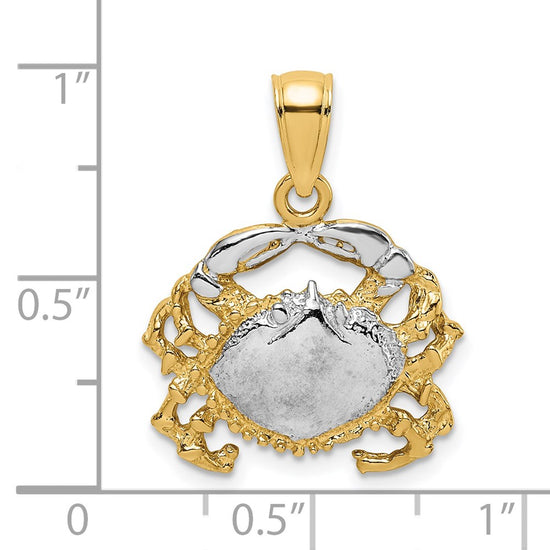 Gold Polished Crab Pendants
