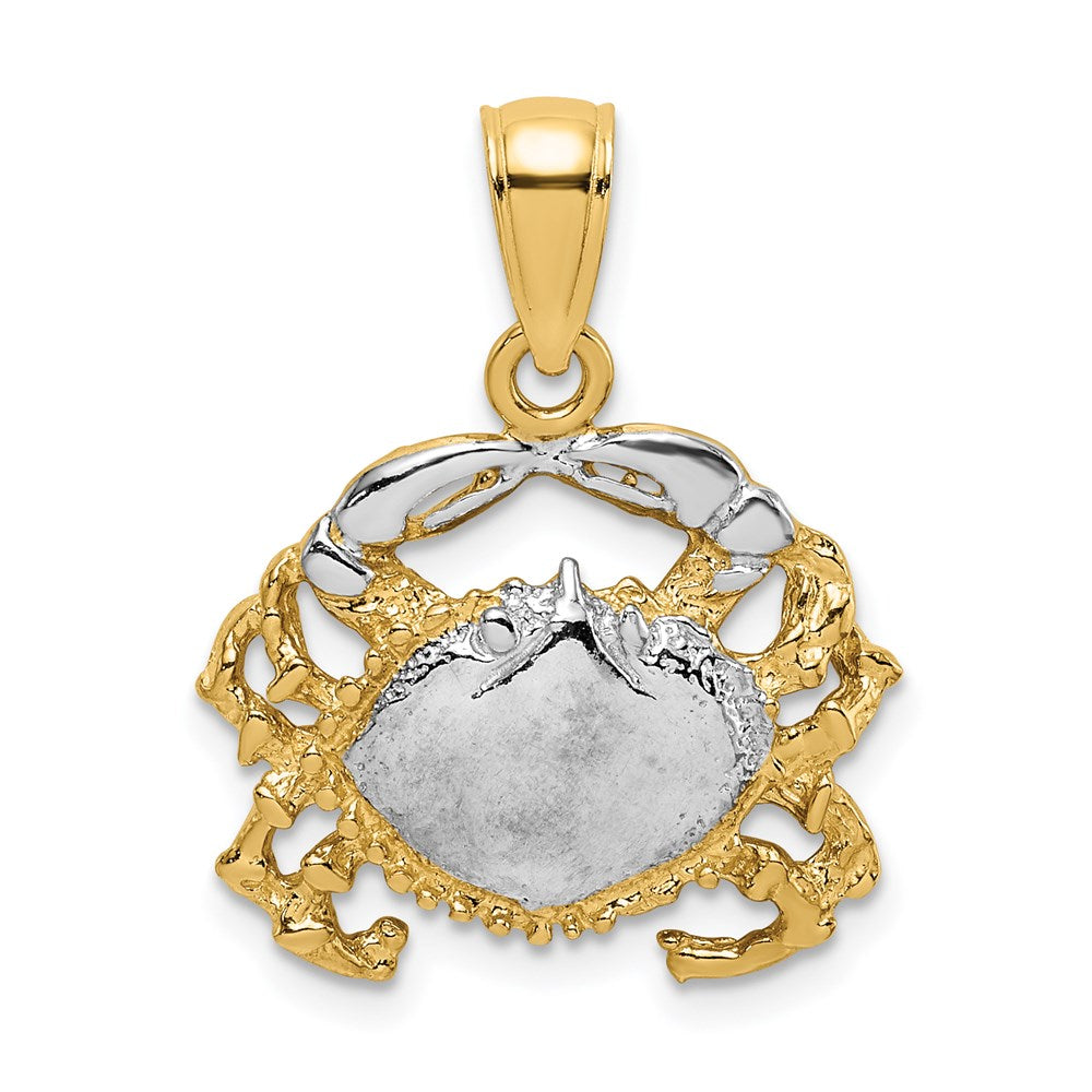 Gold Polished Crab Pendants