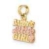 14k Two-Tone DADDY'S LITTLE GIRL Charm