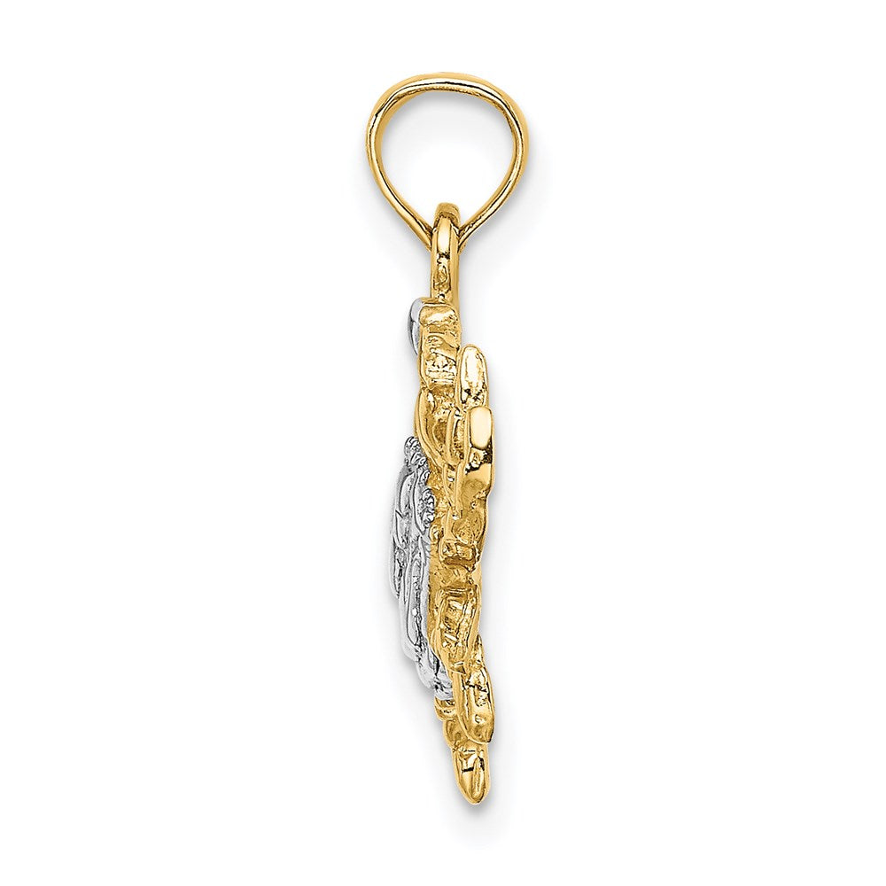 Gold Polished Crab Pendants