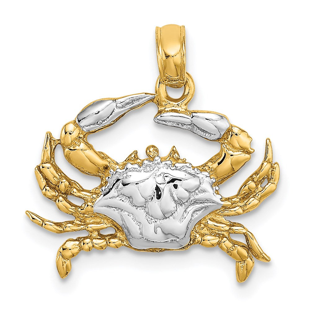 Gold Polished Crab Pendants