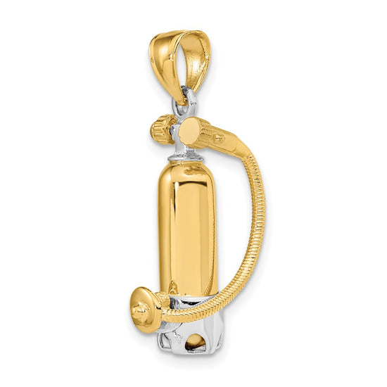 Gold Polished Scuba Pendants