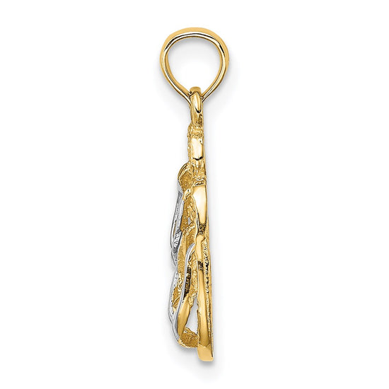 Gold Polished Sanibel Island Pendant