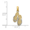 Gold Polished Sanibel Island Pendant