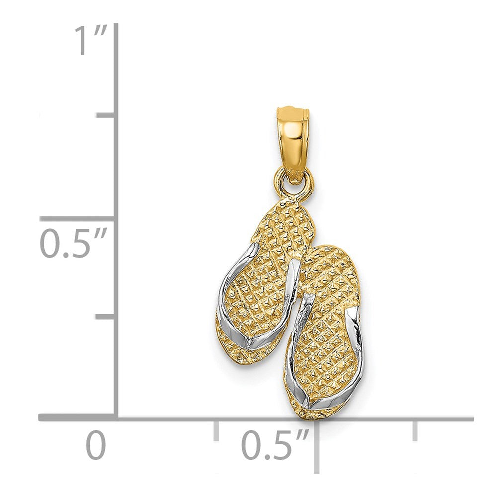 Gold Polished Sanibel Island Pendant