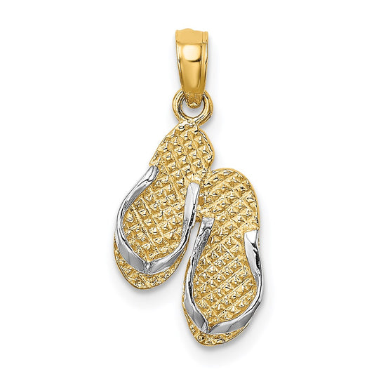 Gold Polished Sanibel Island Pendant