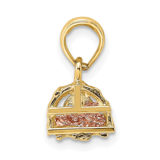 Gold Polished Lobster Trap Pendants