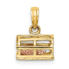 Gold Polished Lobster Trap Pendants
