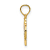 14k with White Rhodium OCEAN CITY NJ Bicycle Charm