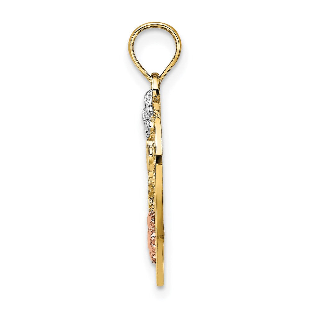 Gold Polished Mom Pendants