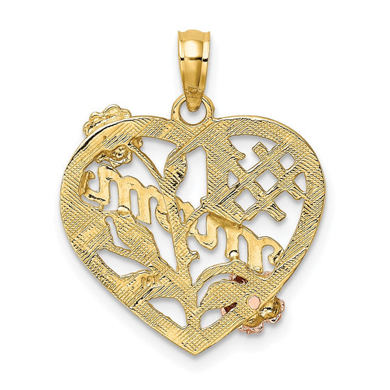 Gold Polished Mom Pendants