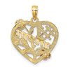Gold Polished Mom Pendants