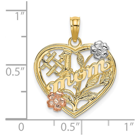 Gold Polished Mom Pendants