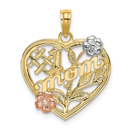 Gold Polished Mom Pendants