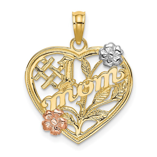 Gold Polished Mom Pendants