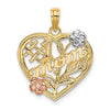 Gold Polished Mom Pendants