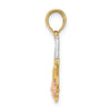 14k Two-tone with White Rhodium #1 MOM with Flower Charm