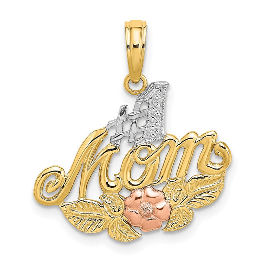 Gold Polished Mom Pendants