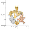 Gold AMOR Heart Charm