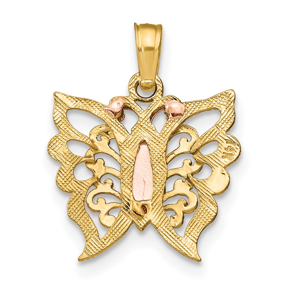 Gold Polished Butterfly Pendants