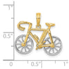 14k Two-tone 3-D Ten Speed Bicycle with Moveable Wheels Charm