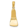 Gold Polished Scuba Flipper Pendants