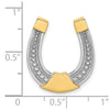 Gold Polished Horseshoe Pendants