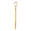 Gold Shield Cross Pendant