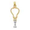 Gold Polished Medical Pendants