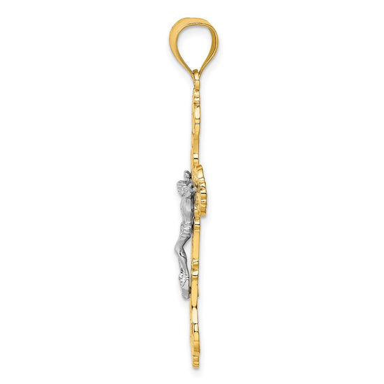 Gold Polished Crucifix Pendants