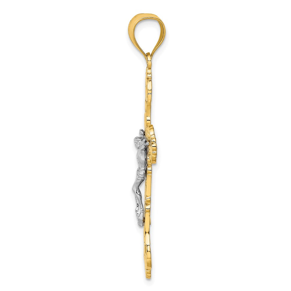 Gold Polished Crucifix Pendants