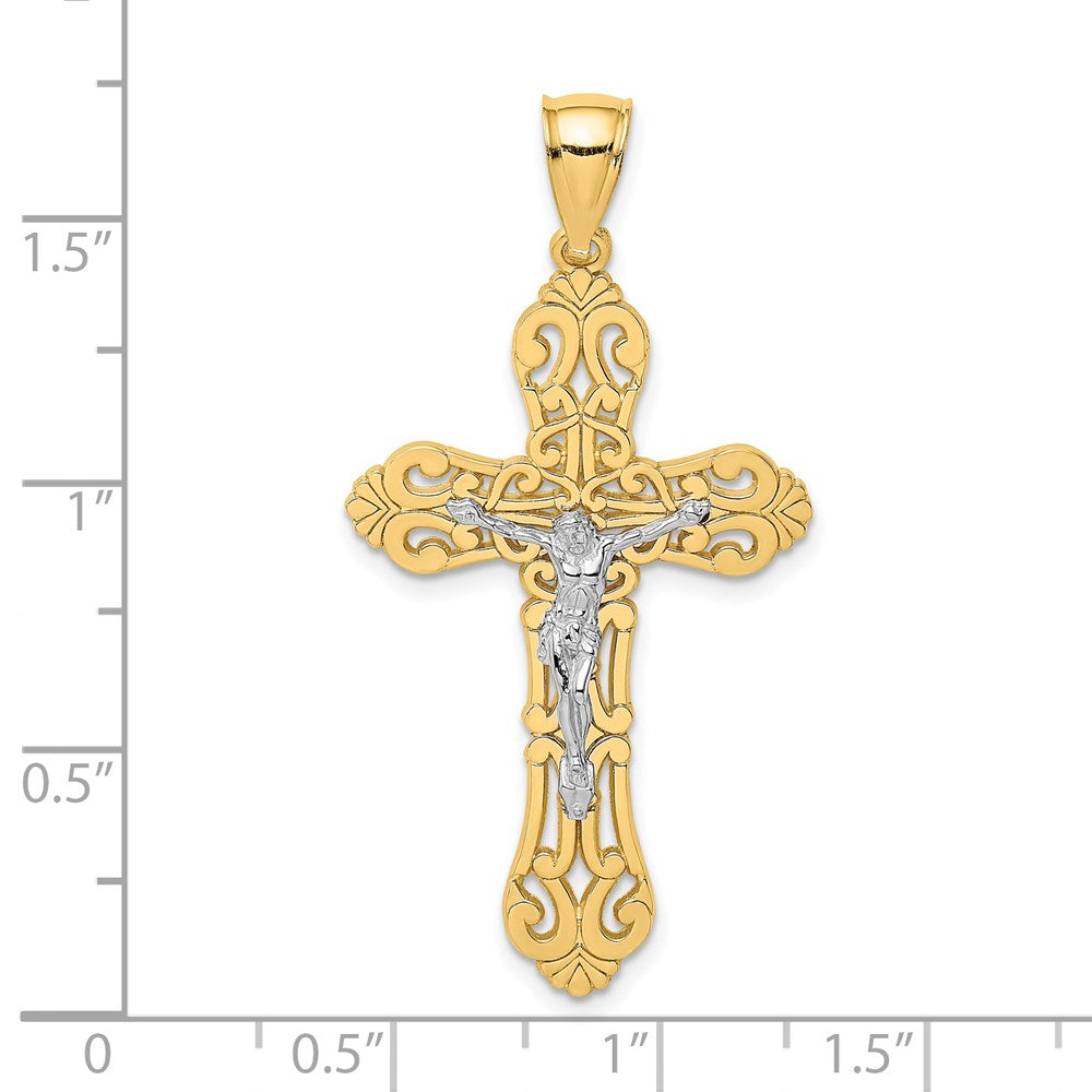Gold Polished Crucifix Pendants