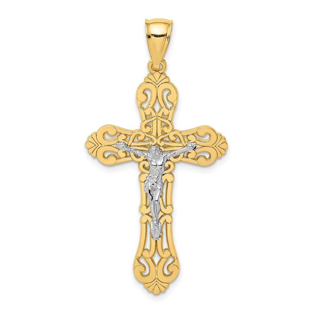 Gold Polished Crucifix Pendants