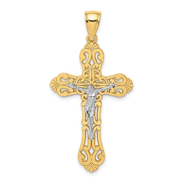Gold Polished Crucifix Pendants