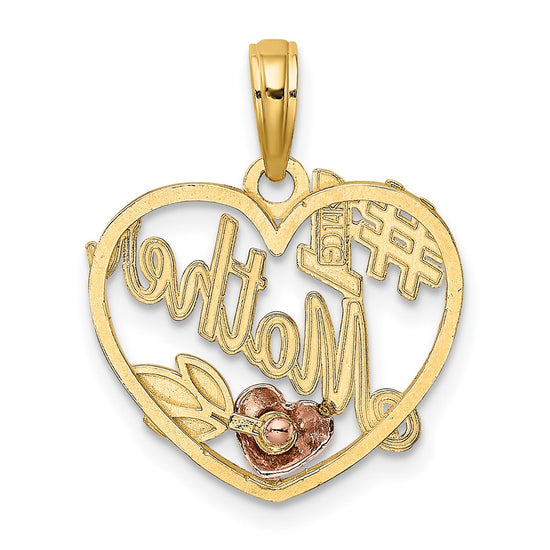 Gold Polished Mom Pendants