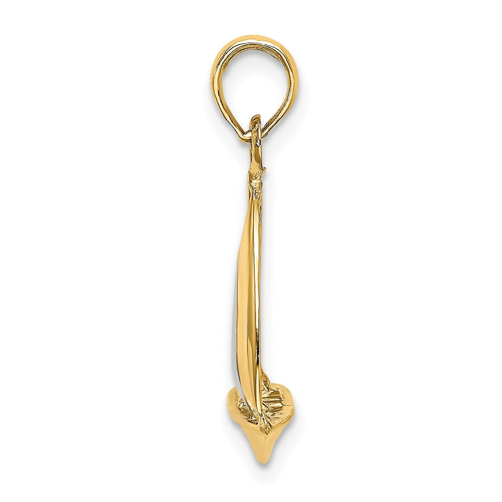 Gold Polished Sailboat Pendants
