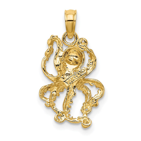 Gold Polished Octopi Pendants