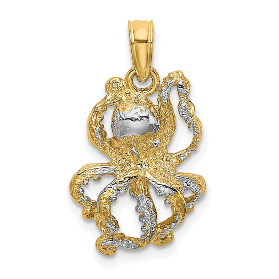 Gold Polished Octopi Pendants